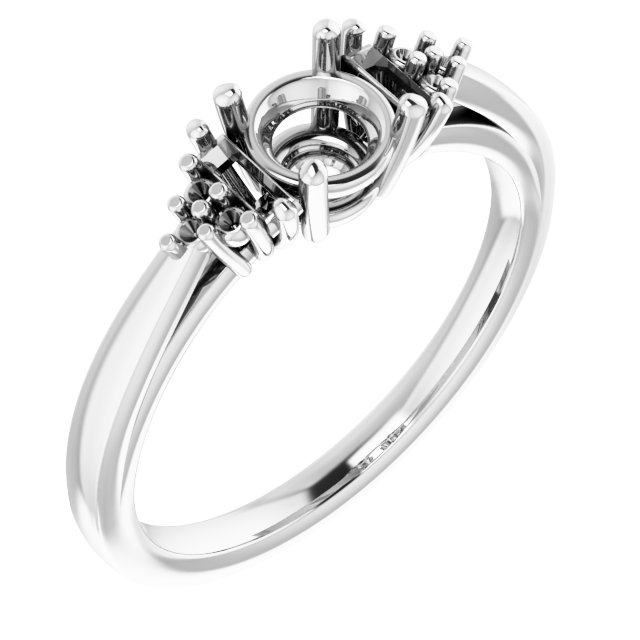 Accented Engagement Ring