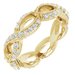 14K Yellow 1/2 CTW Natural Diamond Sculptural-Inspired Eternity Band Size 7