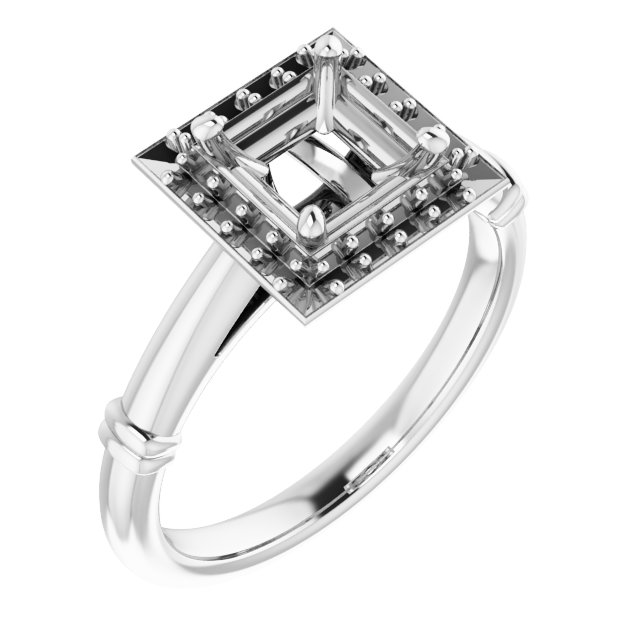 Halo-Style Engagement Ring