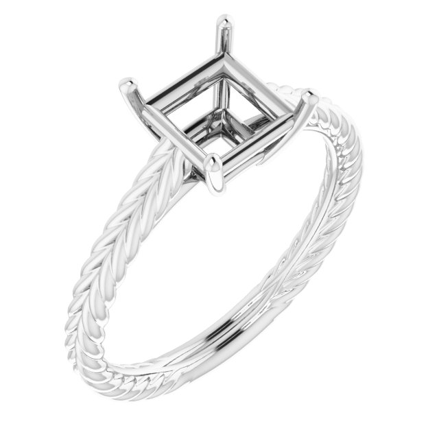 Rope Solitaire Ring