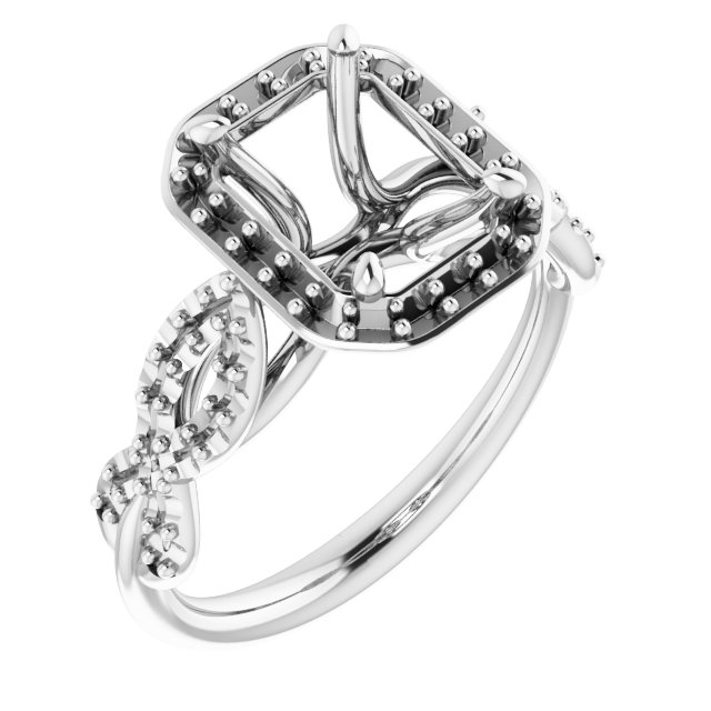 Halo-Style Infinity-Inspired Engagement Ring
