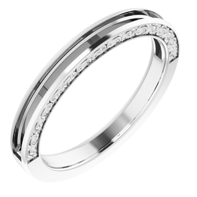 14K White .5 CTW Square Diamond Anniversary Band Ref 11903051