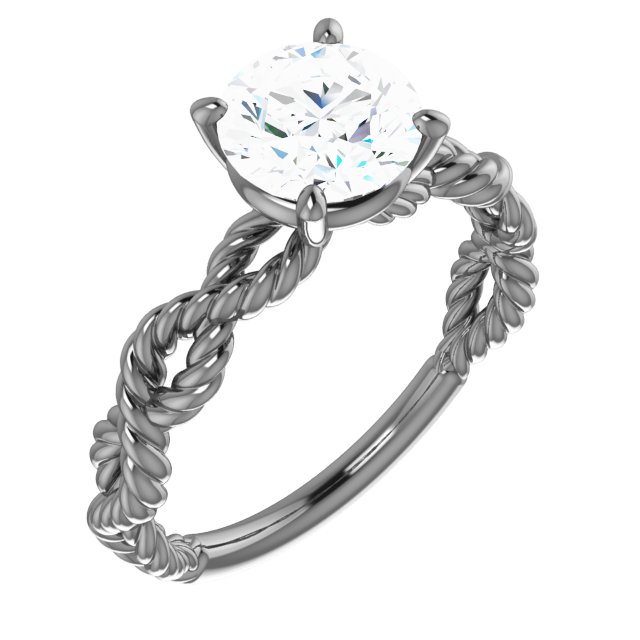 Twisted Rope Engagement Ring