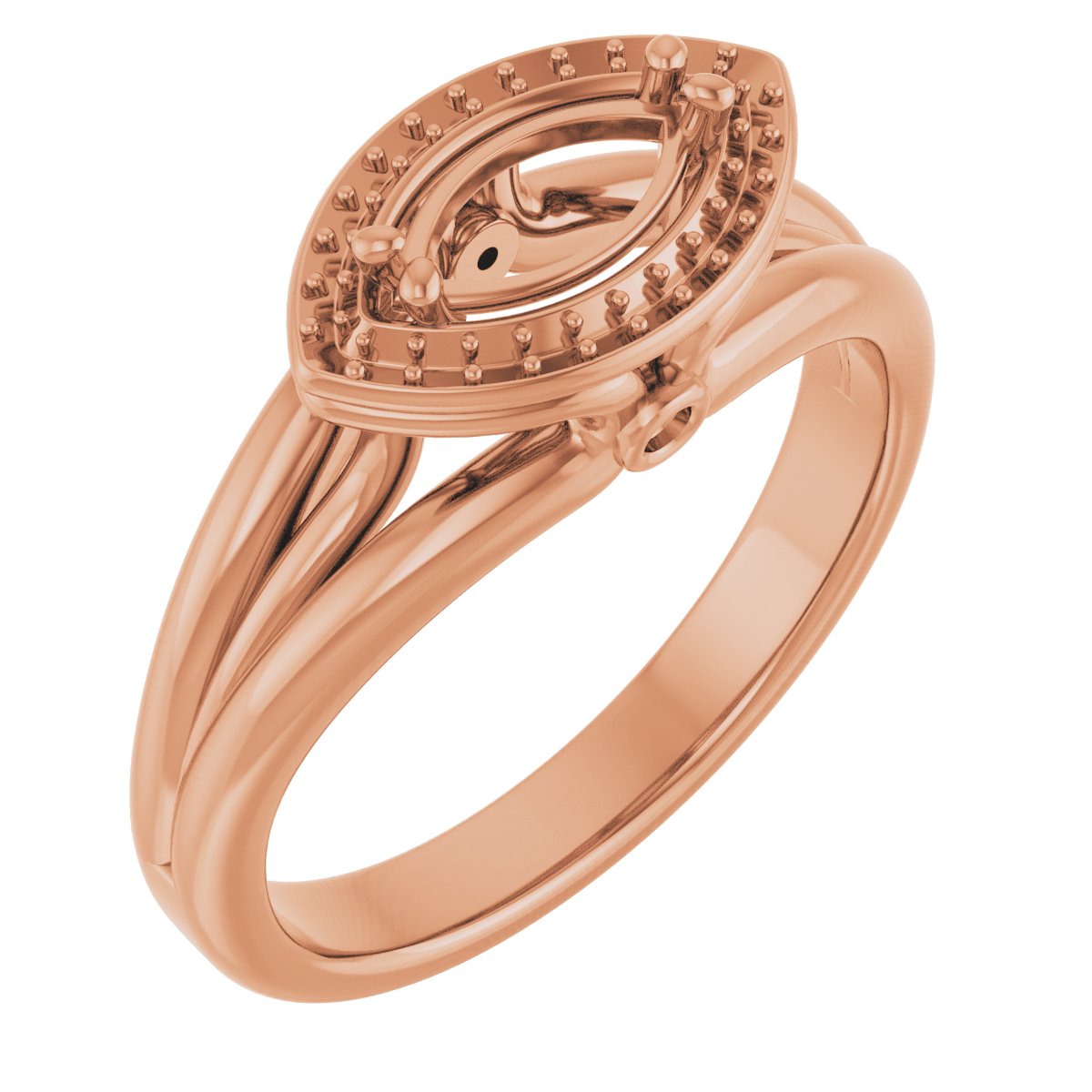 Sculptural Halo-Style Ring