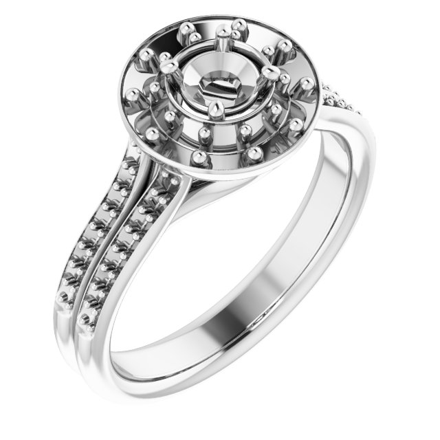Halo-Style Engagement Ring