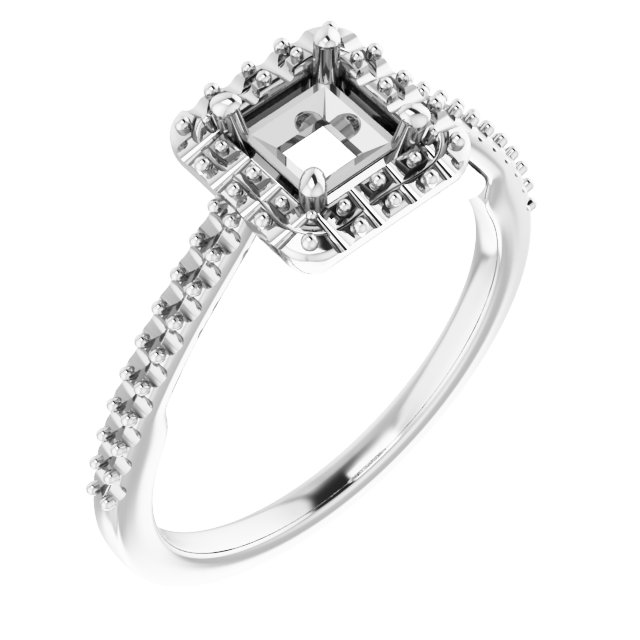 Halo-Style Engagement Ring
