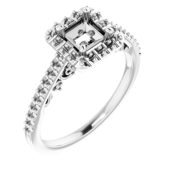 Halo-Style Engagement Ring