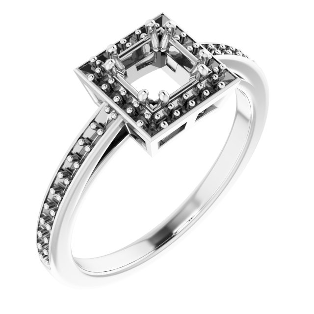 Halo-Style Engagement Ring