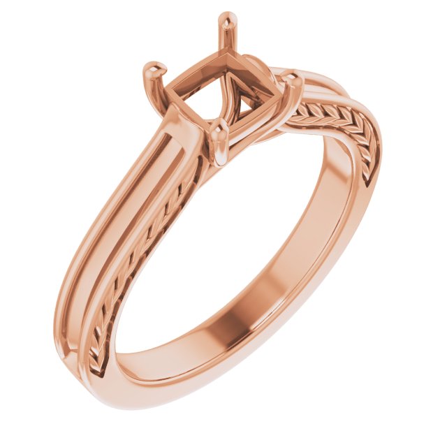 Accented Sculptural Engagement Ring or Band