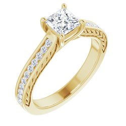 Diamond Semi-mount Engagement Ring, Mounting or Band