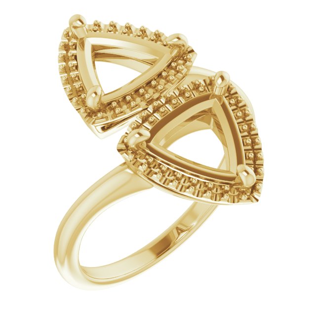 Two-Stone Halo-Style Ring