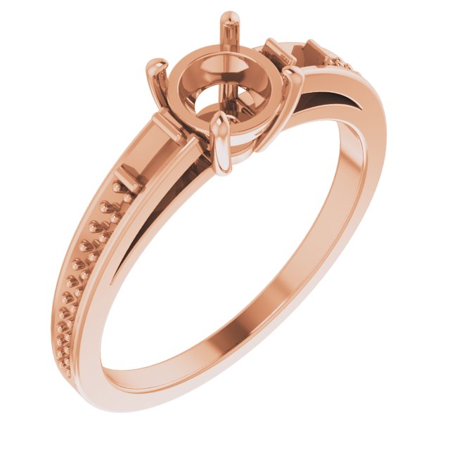Baguette Accented Engagement Ring or Band