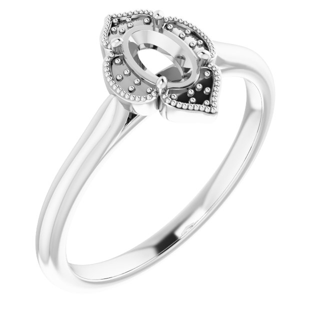Accented Vintage-Inspired Ring