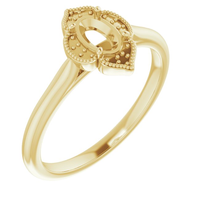 Accented Vintage-Inspired Ring