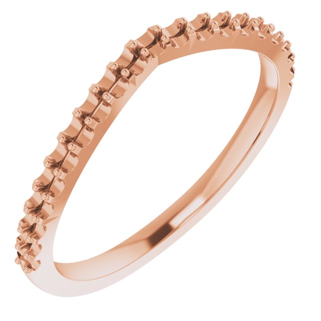 14K Rose 1/5 CTW Diamond Band