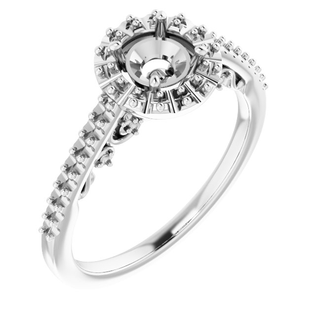 Halo-Style Engagement Ring