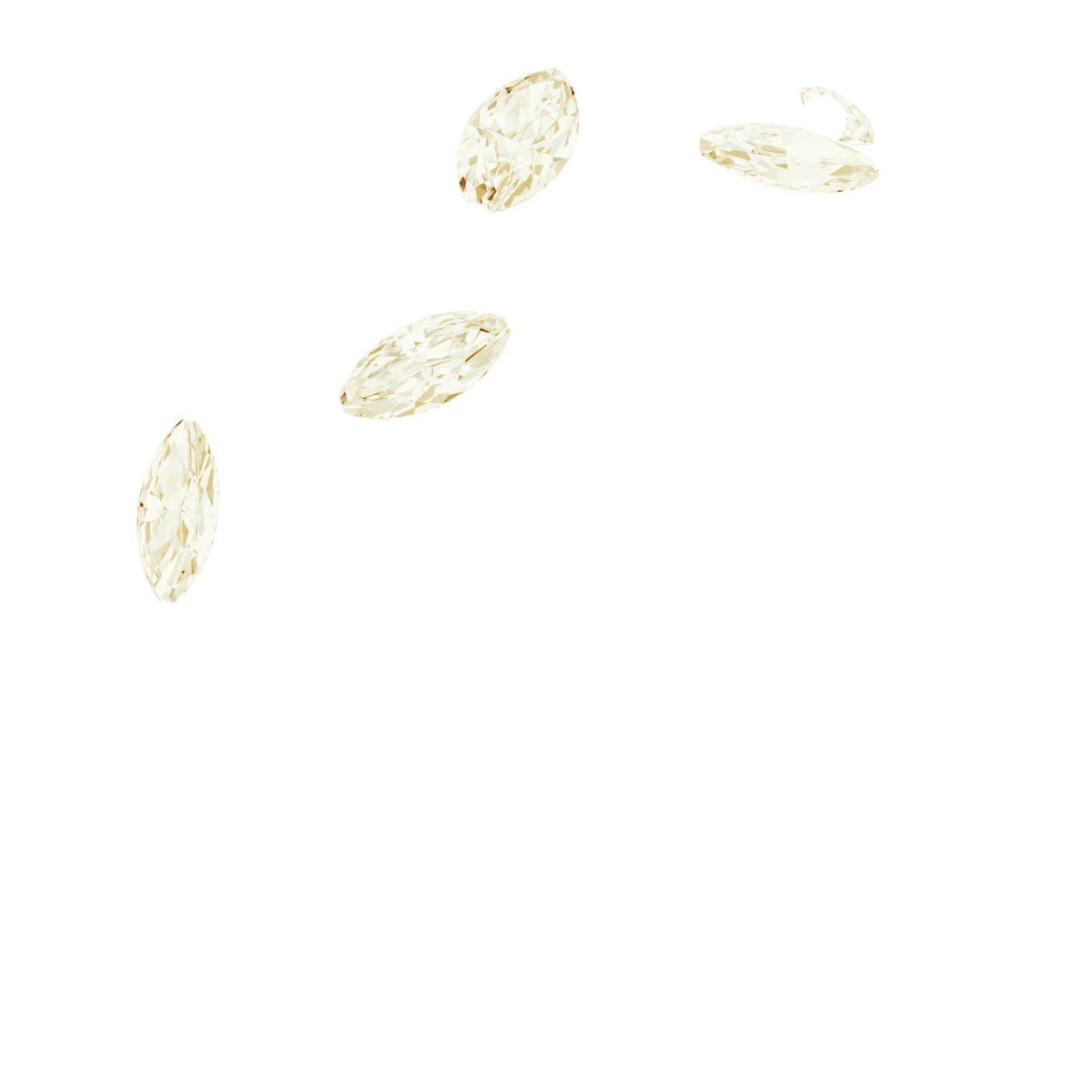 14K Yellow 1/4 CTW Natural Diamond Leaf Ring