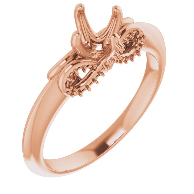 Accented Infinity-Inspired Engagement Ring or Band