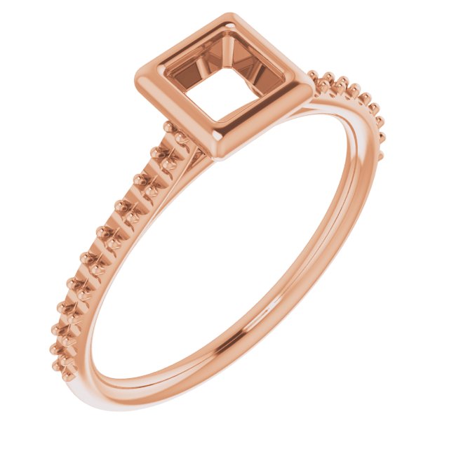 Bezel-Set Accented Engagement Ring