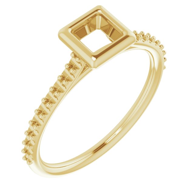 Bezel-Set Accented Engagement Ring