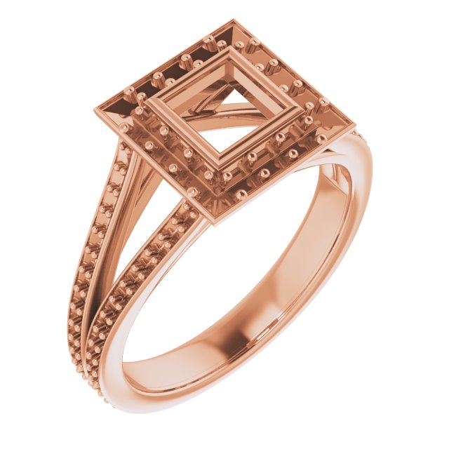 Bezel-Set Halo-Style Engagement Ring