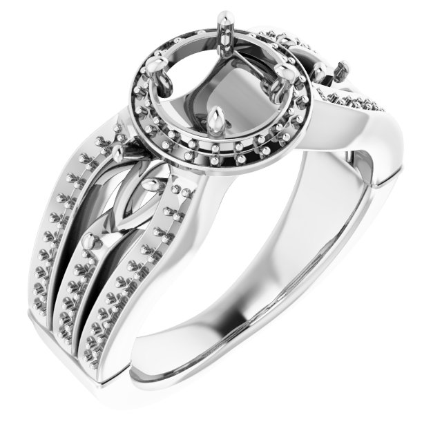 Halo-Style Engagement Ring