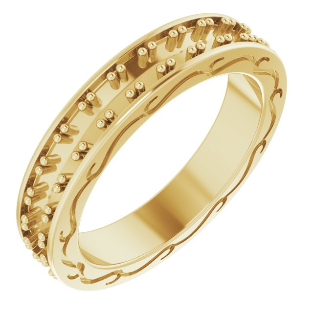 14K Yellow .75 CTW Diamond Round Eternity Band Size 5 Ref 12152007