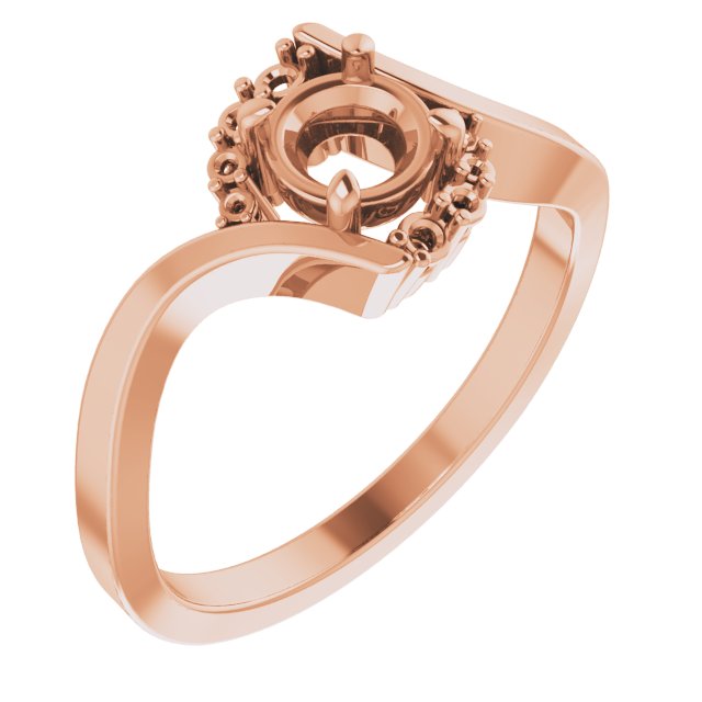 Accented Bypass Engagement Ring or Band