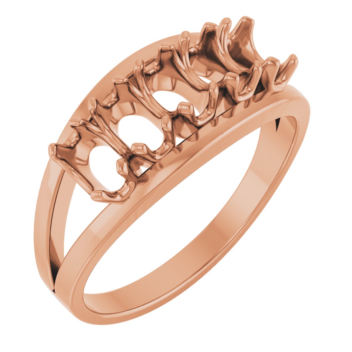 Family Negative Space Ring