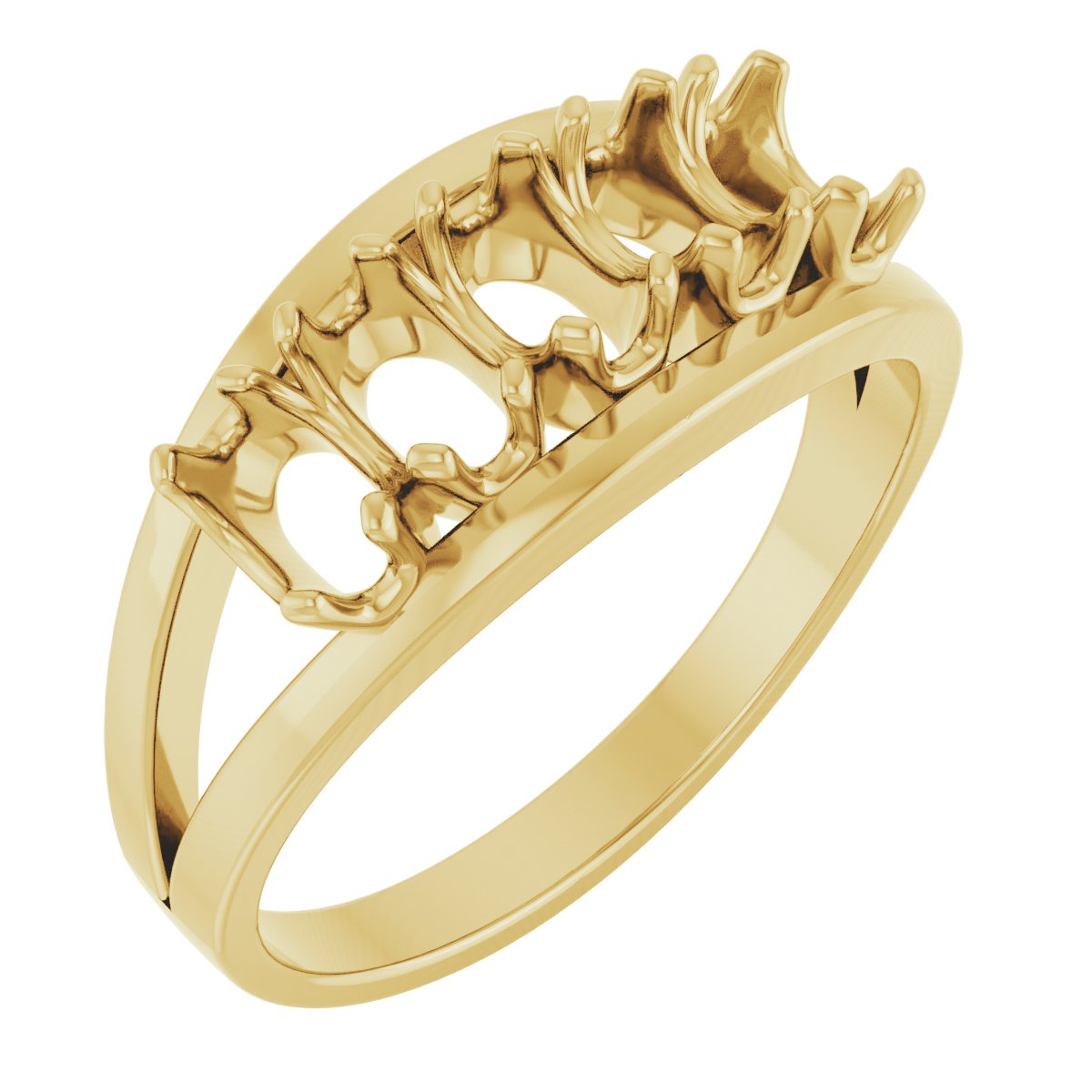 Family Negative Space Ring