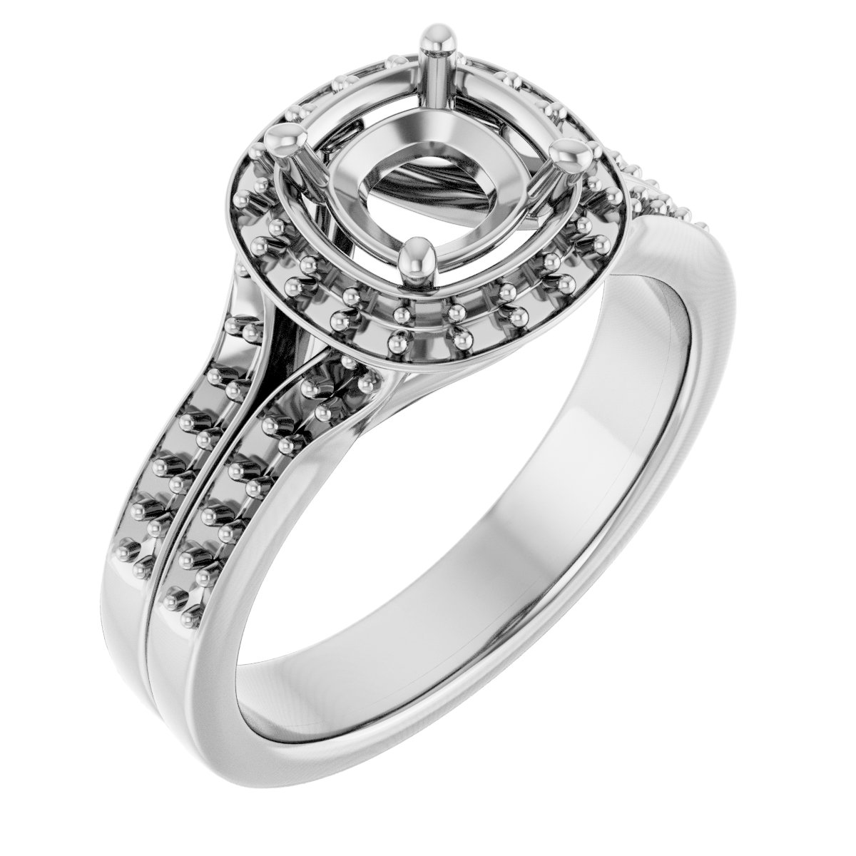 Halo-Style Engagement Ring