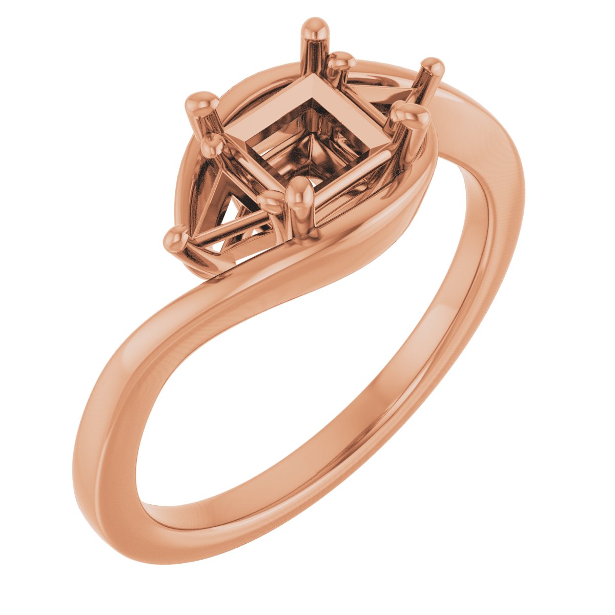 Three-Stone Bypass Engagement Ring