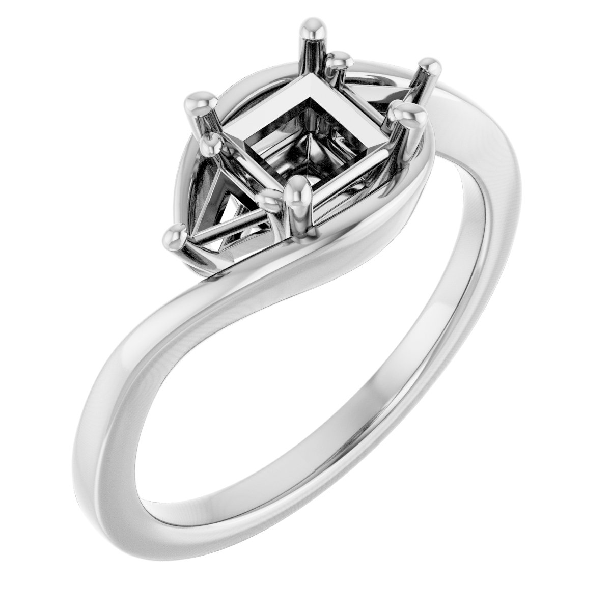 Three-Stone Bypass Engagement Ring