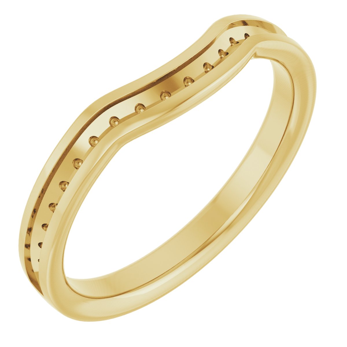 14K Yellow .33 CTW Diamond Contour Band Ref 12327068