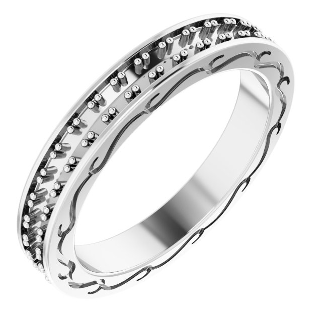 Ring .50 CTW Diamond Round Eternity Band Size 6 Ref 12151994