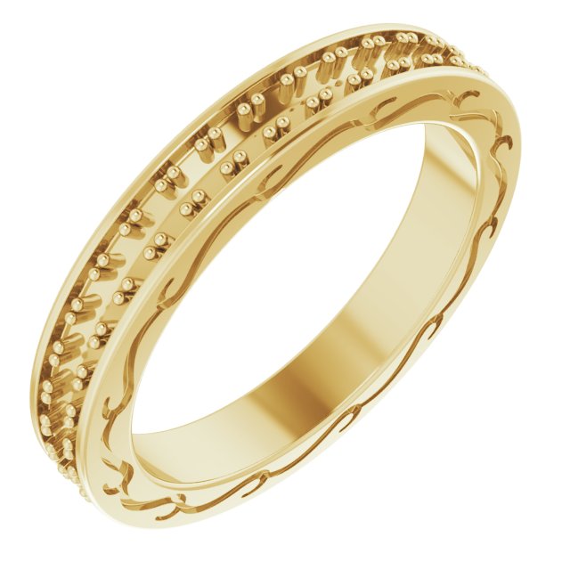 14K Yellow .50 CTW Diamond Round Eternity Band Size 6 Ref 12151995