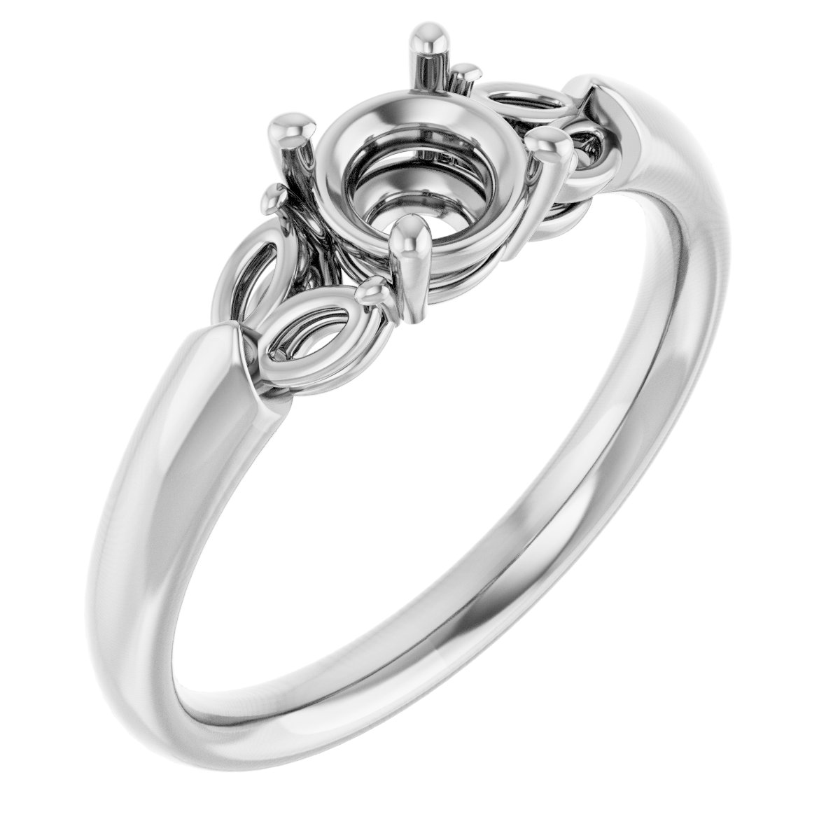 Accented Engagement Ring