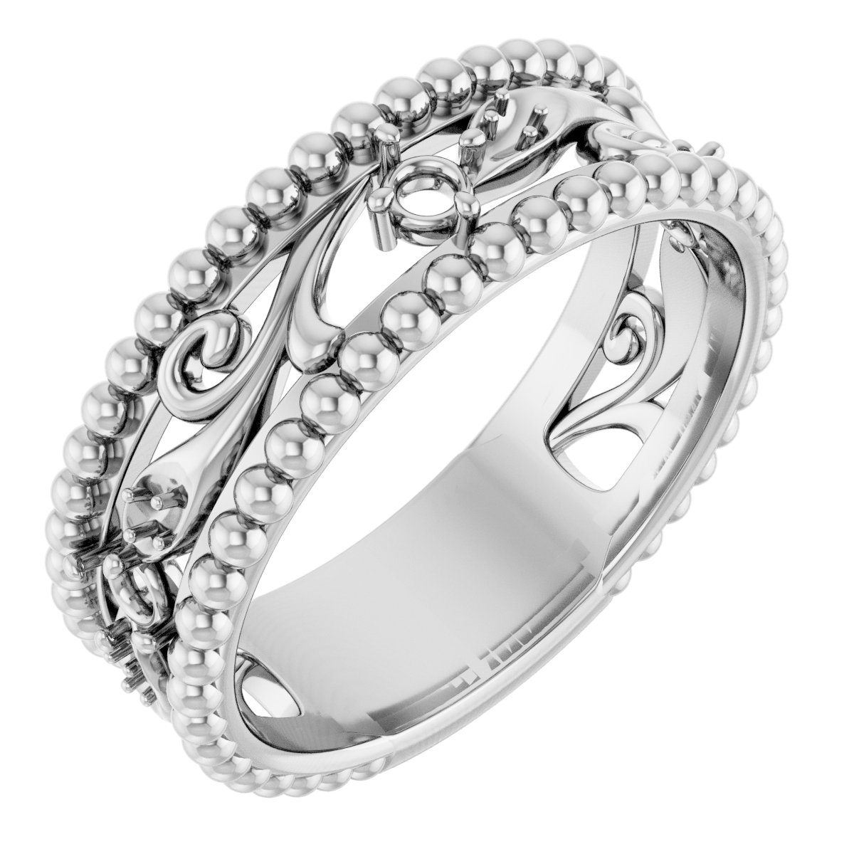 14K White 1/5 CTW Natural Diamond Anniversary Band