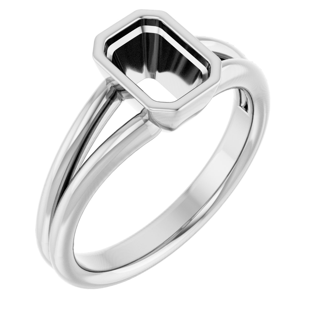 Bezel-Set Solitaire Engagement Ring