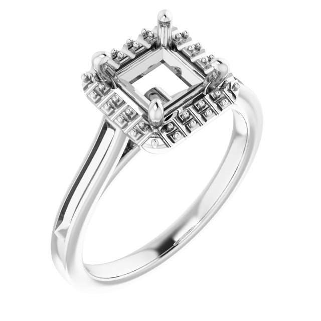 Halo-Style Engagement Ring