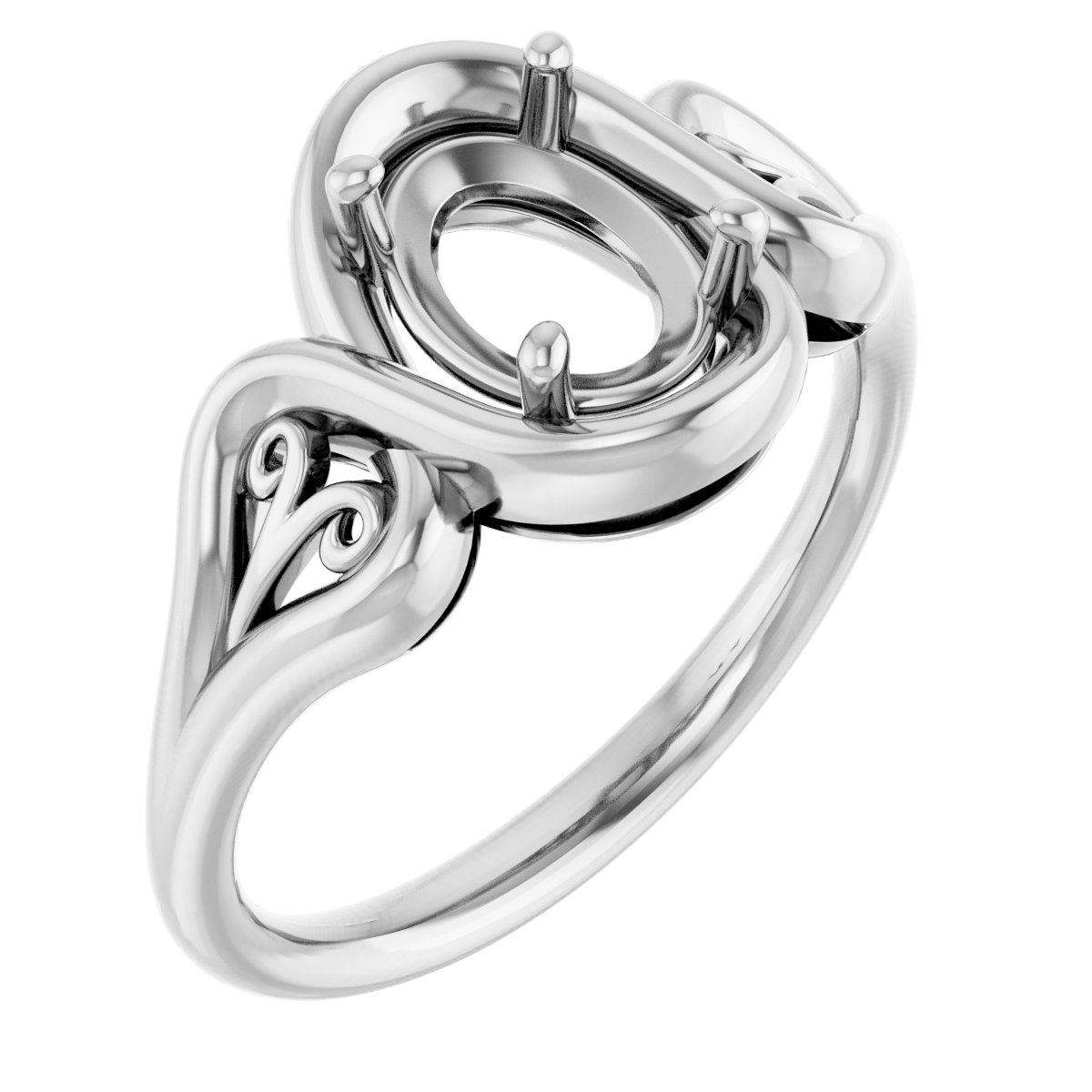 Filigree Solitaire Ring