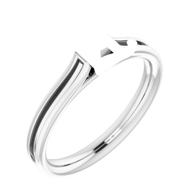 Accented Cathedral Engagement Ring