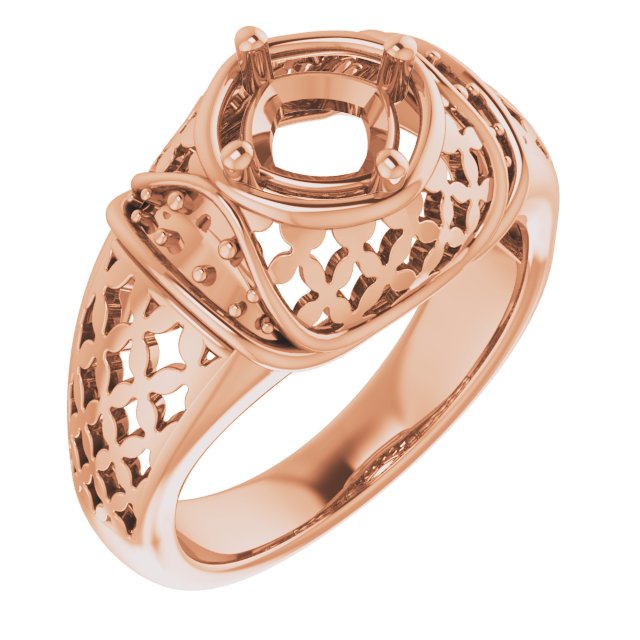 Accented Openwork Ring