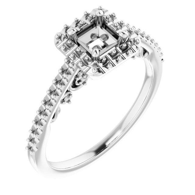 Halo-Style Engagement Ring