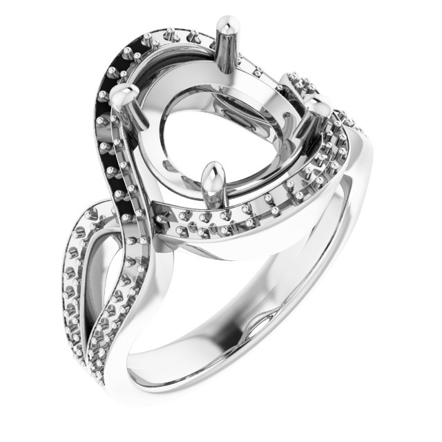 Criss-Cross Halo-Style Ring