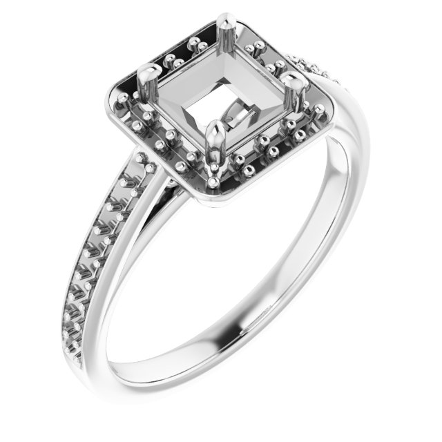 Halo-Style Engagement Ring