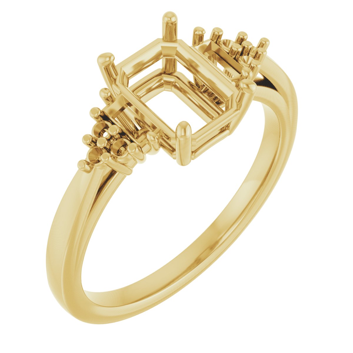Accented Engagement Ring