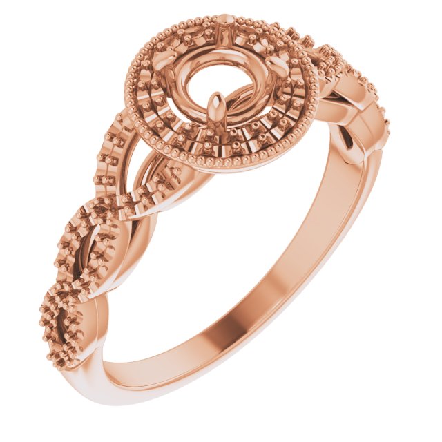 Halo-Style Infinity-Inspired Engagement Ring or Band