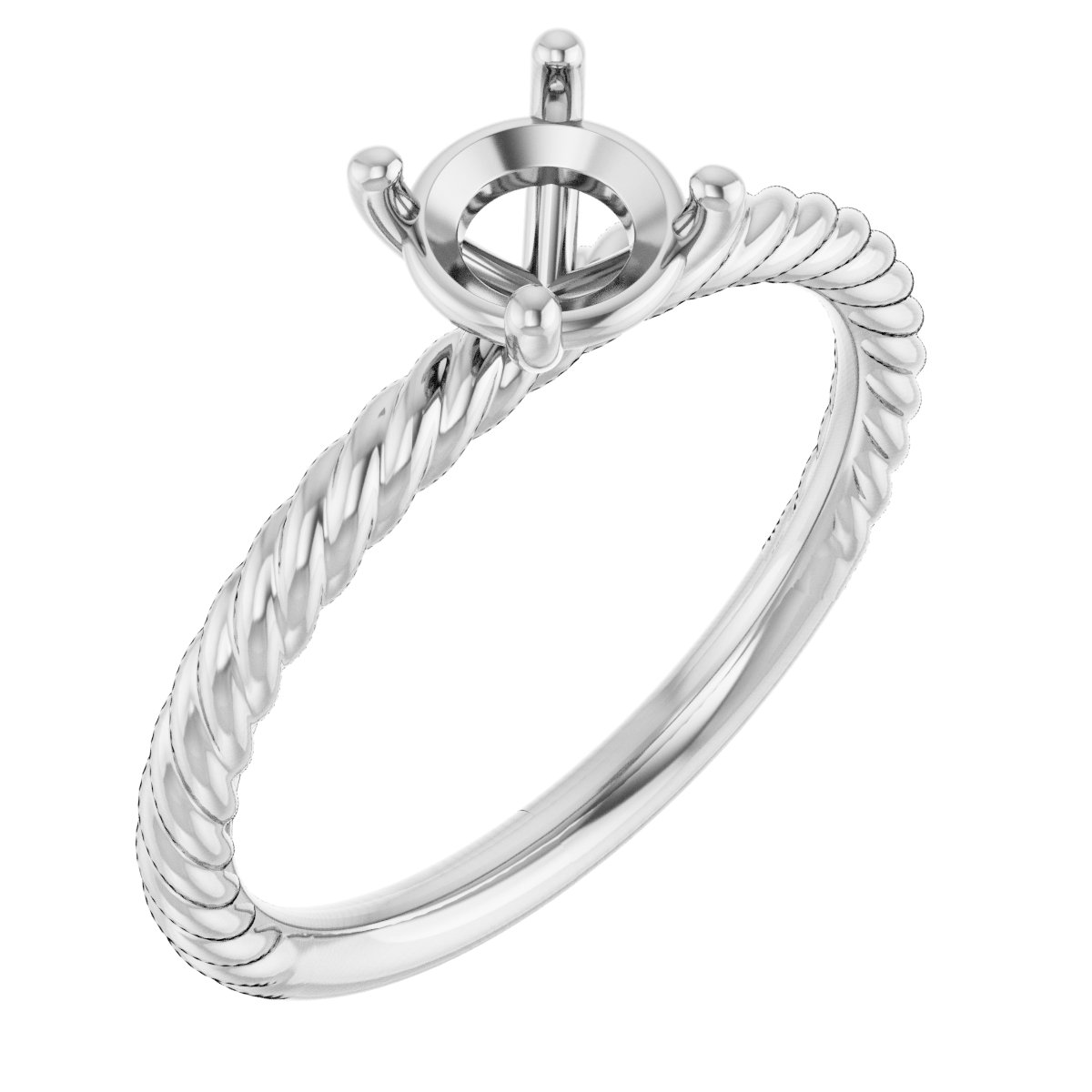 Rope Solitaire Ring