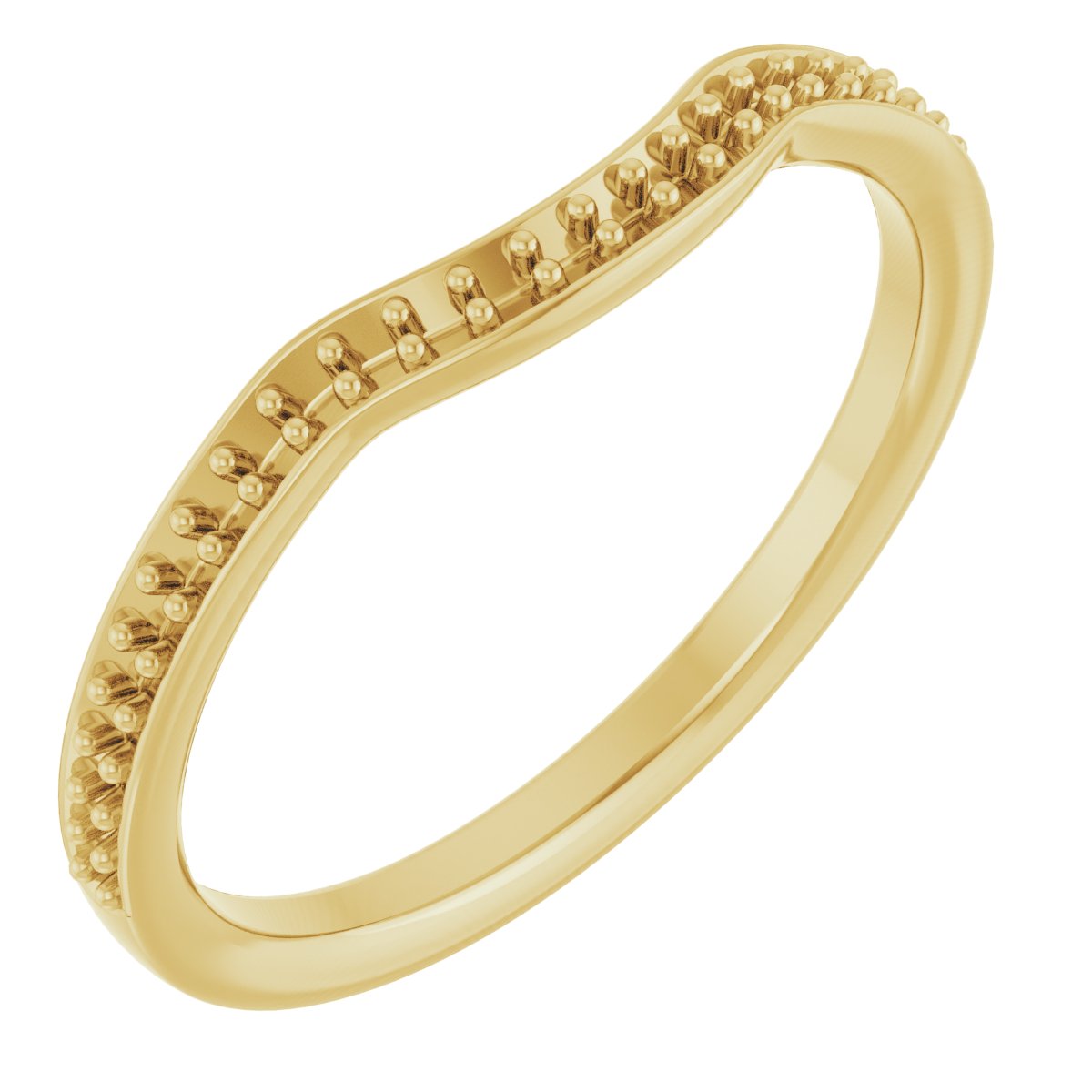 14K Yellow .125 CTW Diamond Contour Band Ref 12327733